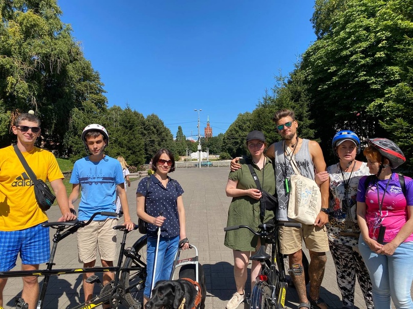 В Калининграде для незрячих утроили вело-экскурсию