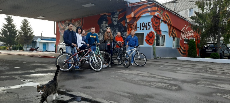 Сотрудники МБУ «Чистота» приняли участие в акции «На работу на велосипеде»