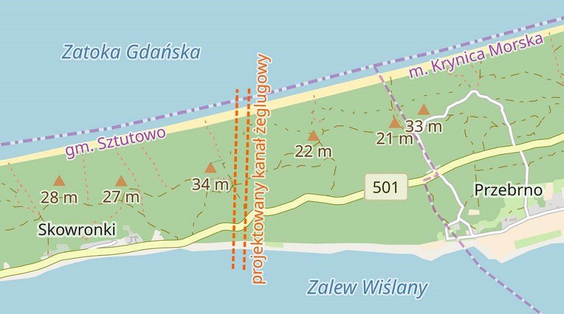 Польша обвинила Россию в срыве строительства канала через Балтийскую косу