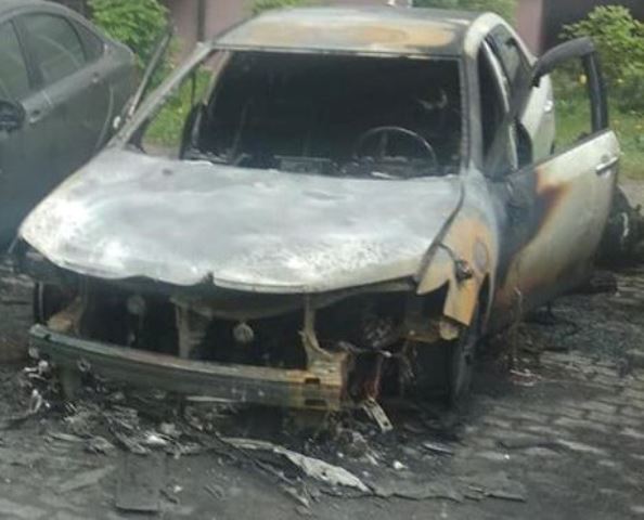 Сегодня ночью в Калининградской области сгорел автомобиль «Фольксваген Джета»