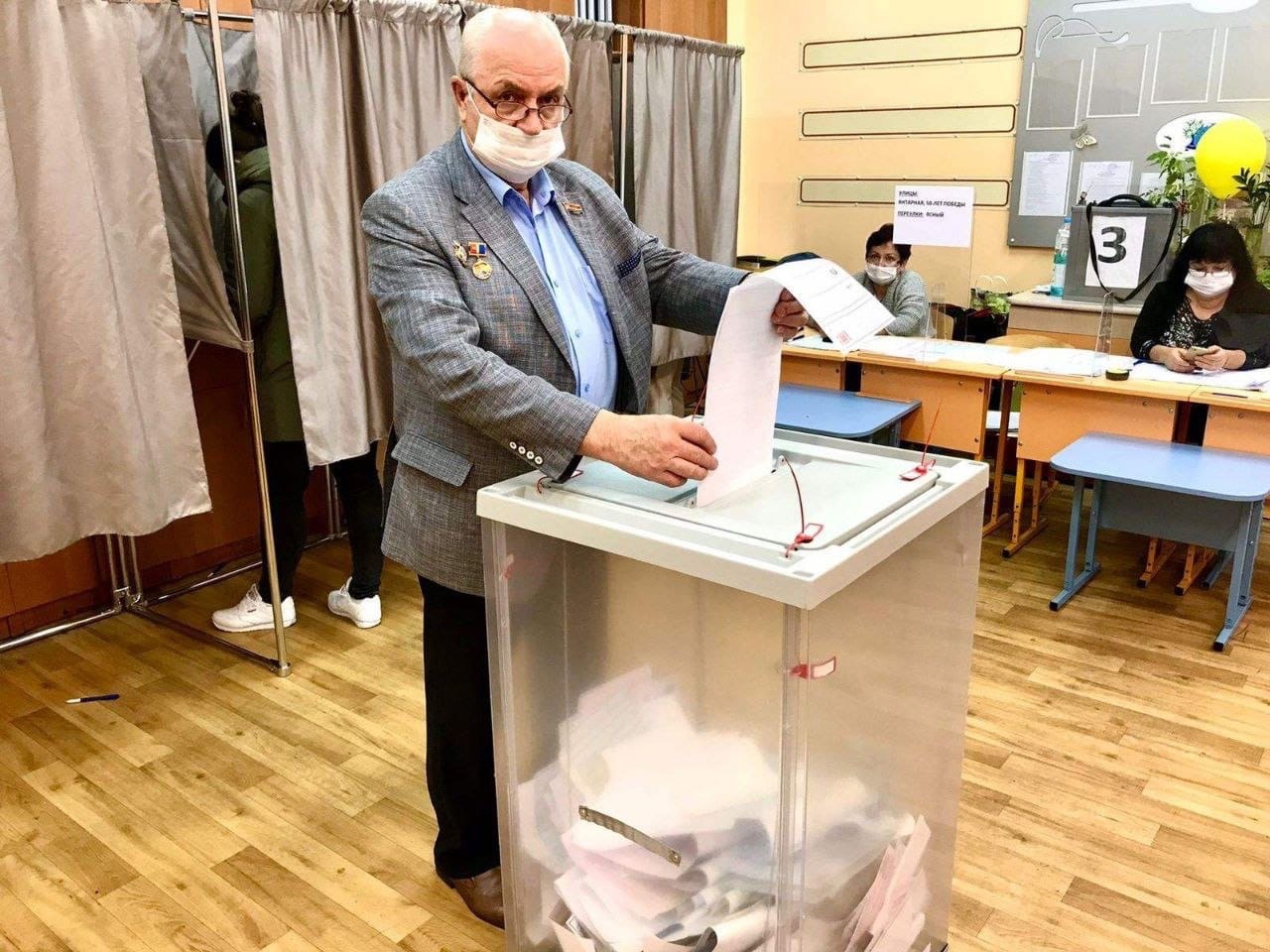 На выборах депутатов Государственной Думы средняя явка по Калининградской области  составила 15%