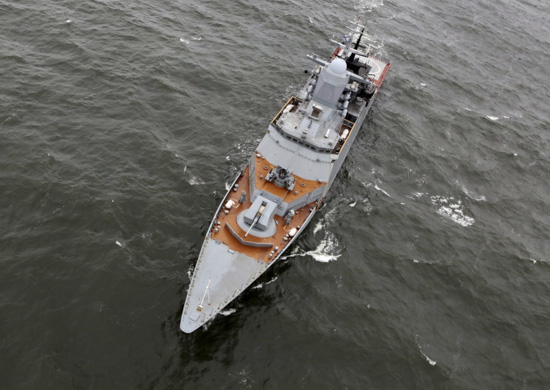 Корвет Балтийского флота отстрелялся в море