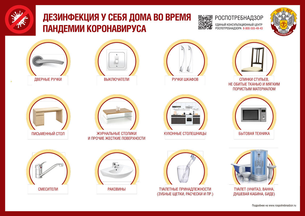 Роскомнадзор в Калининграде рекомендует дезинфекцировать жилые помещения в период пандемии коронавируса