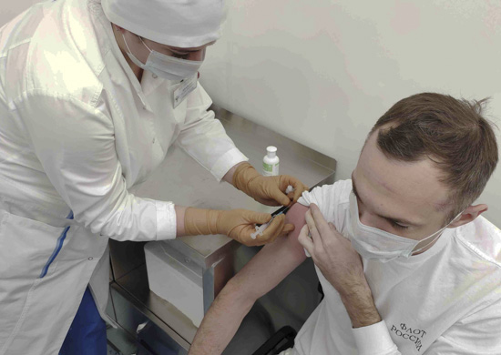 На Балтфлоте начался второй этап вакцинации от COVID-19