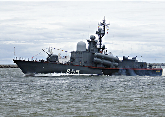 В ходе учения в Балтийском море корабли БФ нанесли удар крылатыми ракетами «Москит»
