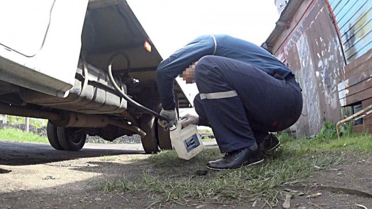 В Калининграде попался бензиновый воришка