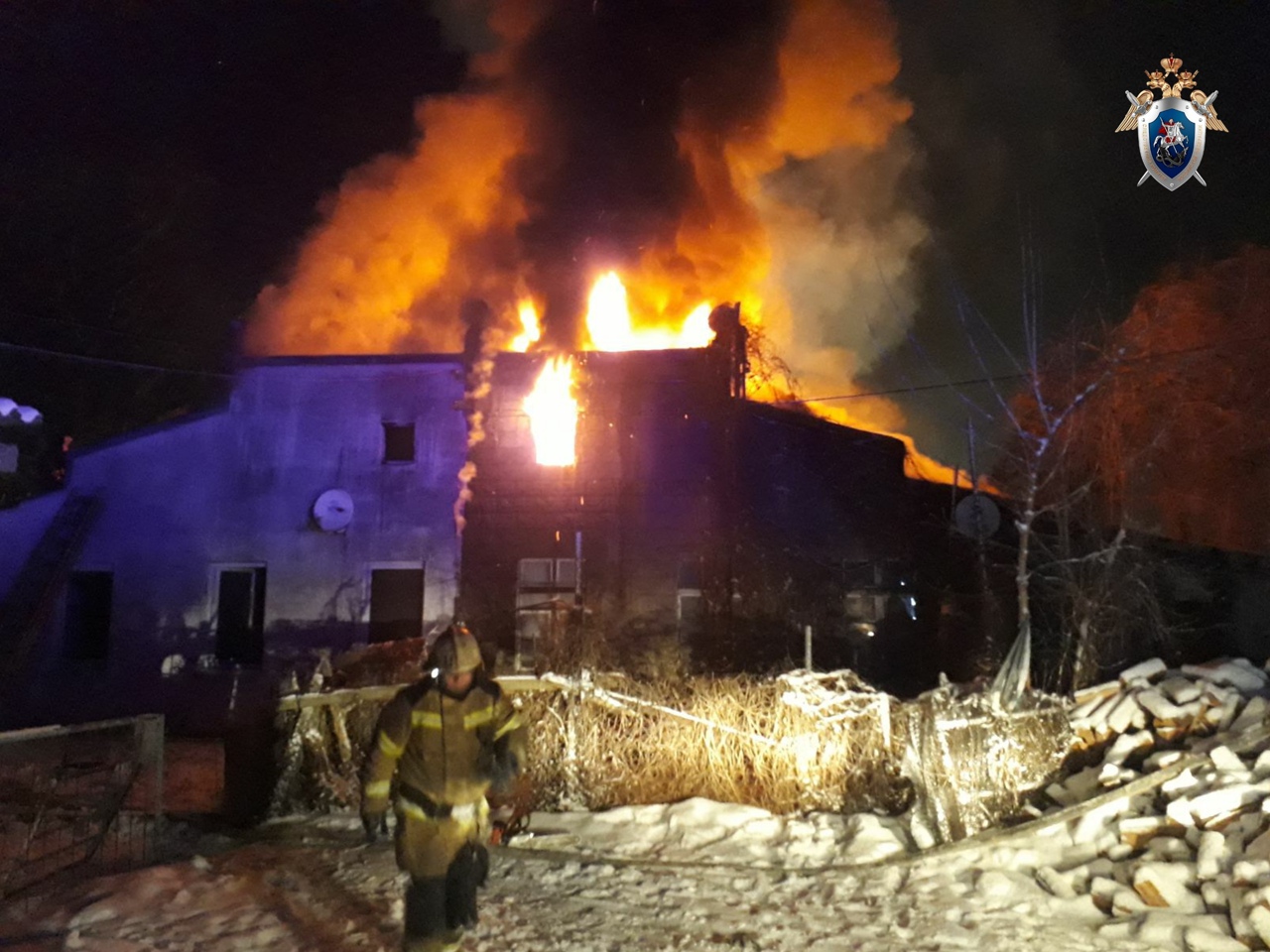 СКР проводит проверку: в Калининградской области за минувшую ночь в результате пожаров погибли два человека