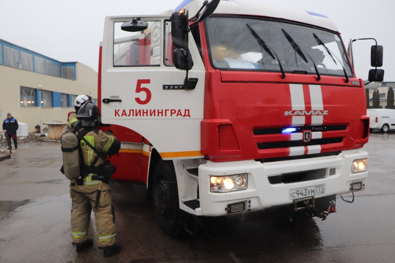 На калининградском АВТОТОР прошли плановые пожарно-тактические учения