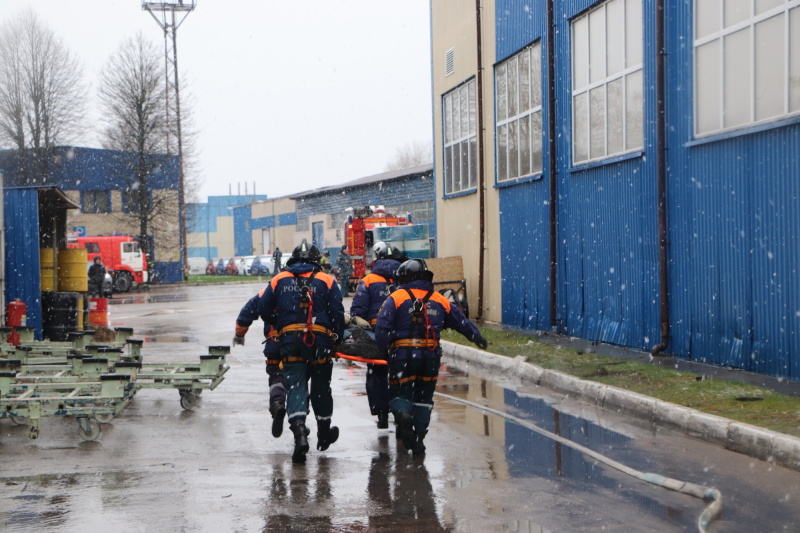 На «Автоторе» в Калининграде прошли пожарно-тактические учения