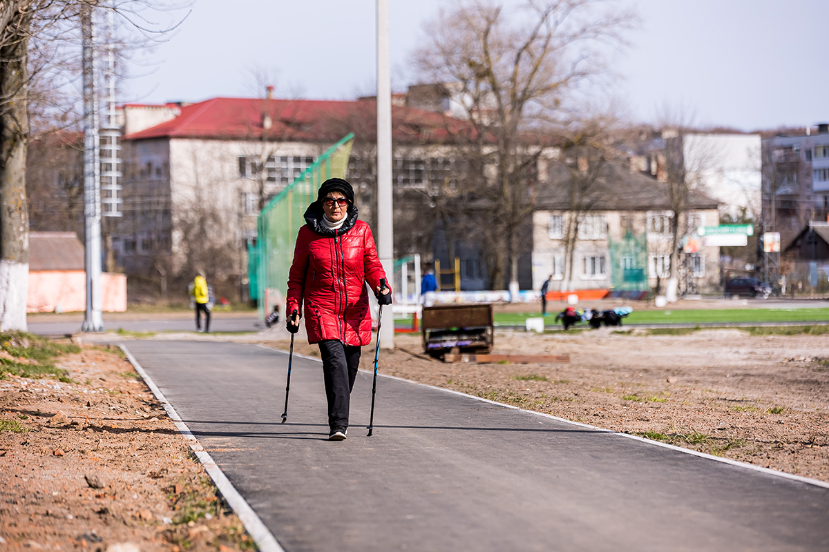 В Калининградской области открылась первая в регионе дорожка для северной ходьбы