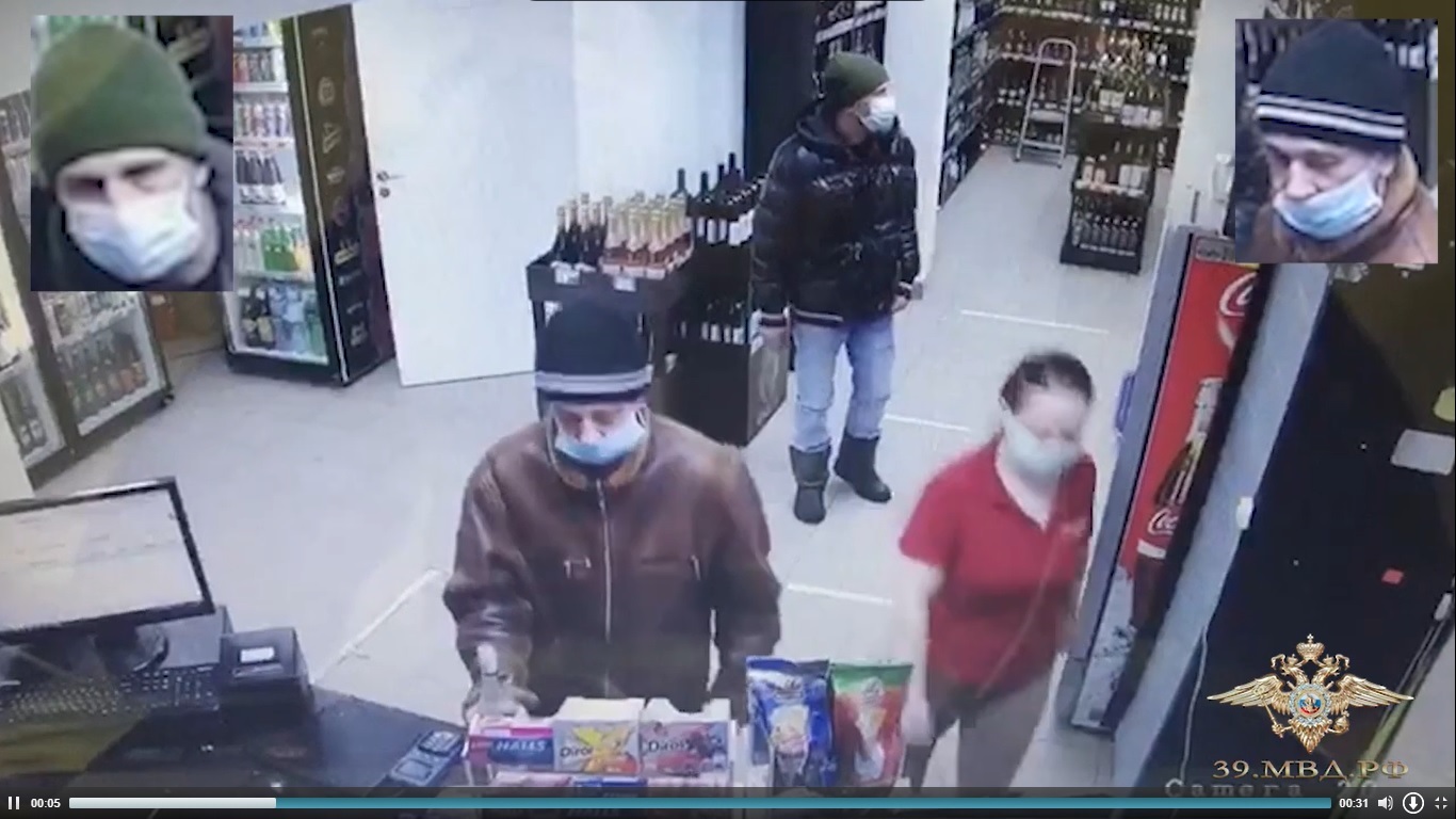 В Калининграде ищут подозреваемого в краже из магазина спорттоваров