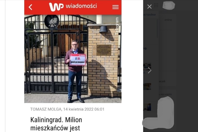 Протестные акции у Консульства Польши в Калининграде были замечены в польских СМИ