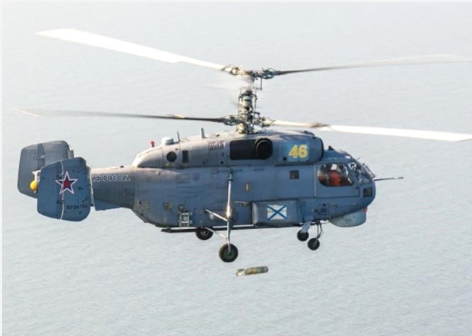 Экипажи вертолётов Балтийского флота выполнили бомбометание и стрельбы