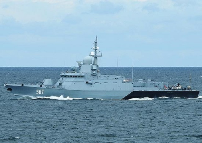 МРК «Мытищи» Балтийского флота «откалибровал» в Белом море береговую цель