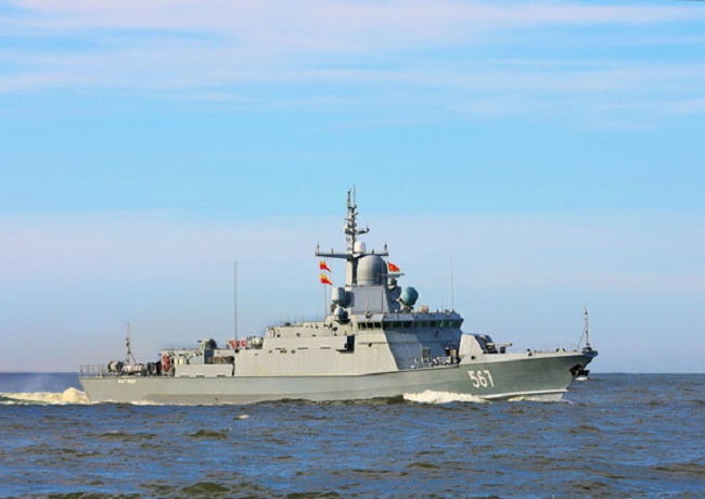 МРК «Мытищи» Балтийского флота возвращается на Балтику внутренними водными путями