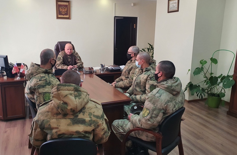 Начальник Управления Росгвардии по Калининградской области встретился с военнослужащими по призыву проходящими