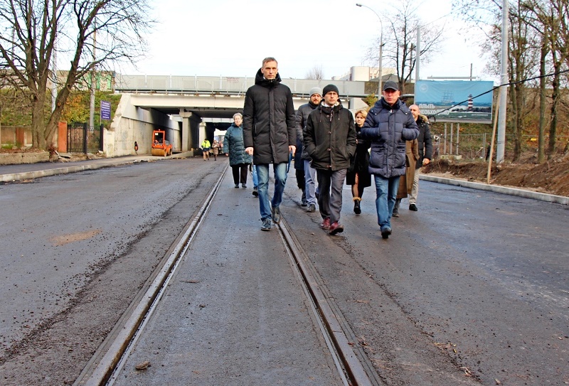В Калининграде на улице Киевской в воскресенье будет проведено техническое открытие движения транспорта