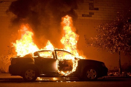 За минувшие сутки в Калининградской области сгорели ещё два автомобиля
