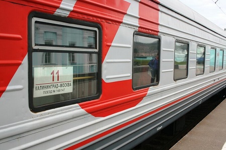 Время в пути поездов сообщением Калининград – Москва сократилось