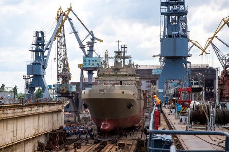 В Калининграде возобновлено строительство судна Минобороны
