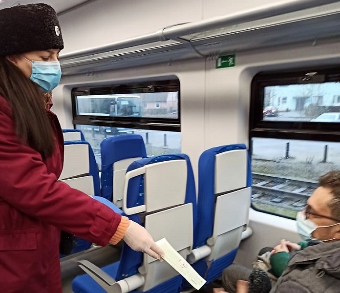 Калининградские железнодорожники напоминают о необходимости соблюдения противоэпидемические правил