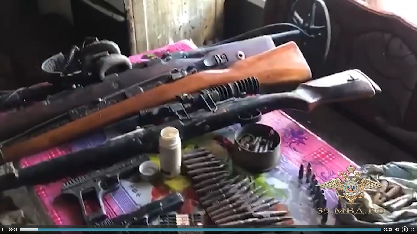 У жителя Калининградской области изъята арсенал огнестрельного оружия