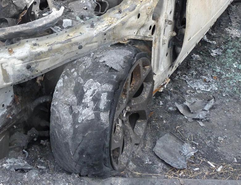 Под Калининградом сгорел автомобиль «Тойота»