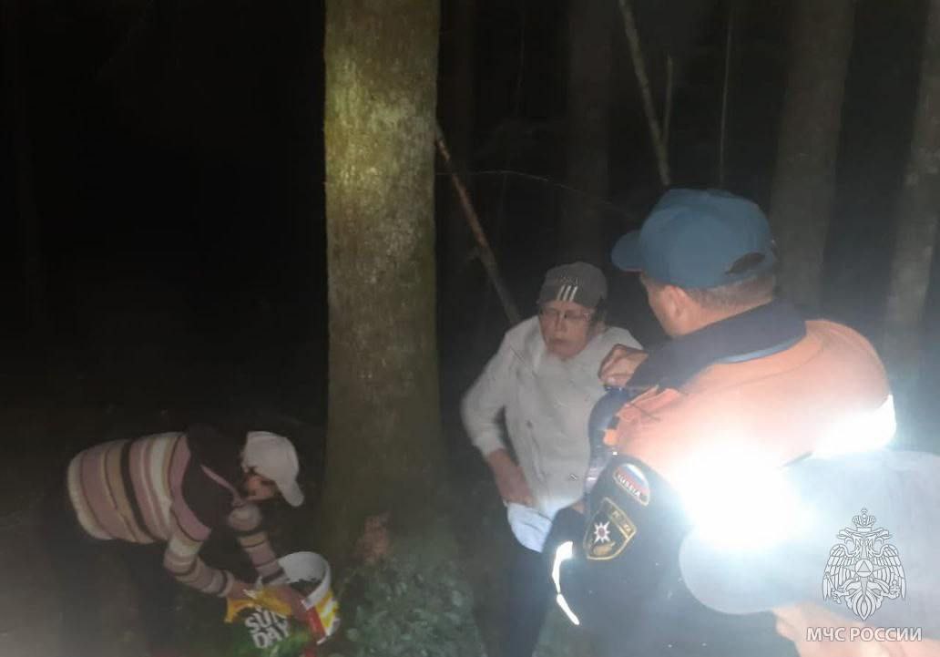 Накануне в Калининградской области спасатели вывели из леса еще двух женщин