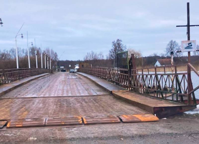 В Калининградской области понтон поменяют на разводной мост, стоимостью полмиллиарда рублей
