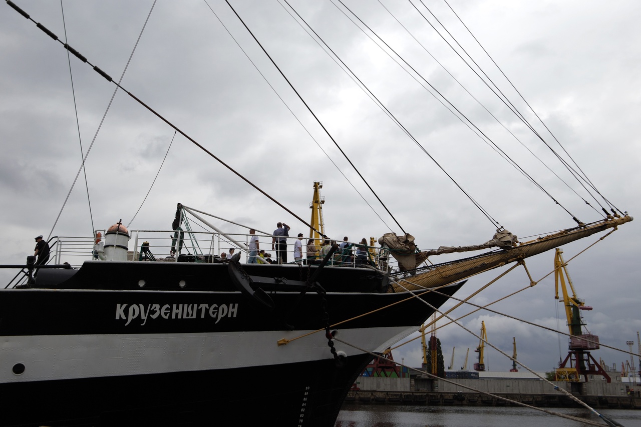Накануне из Калининграда во второй рейс навигации 2024 года вышел  барк «Крузенштерн»