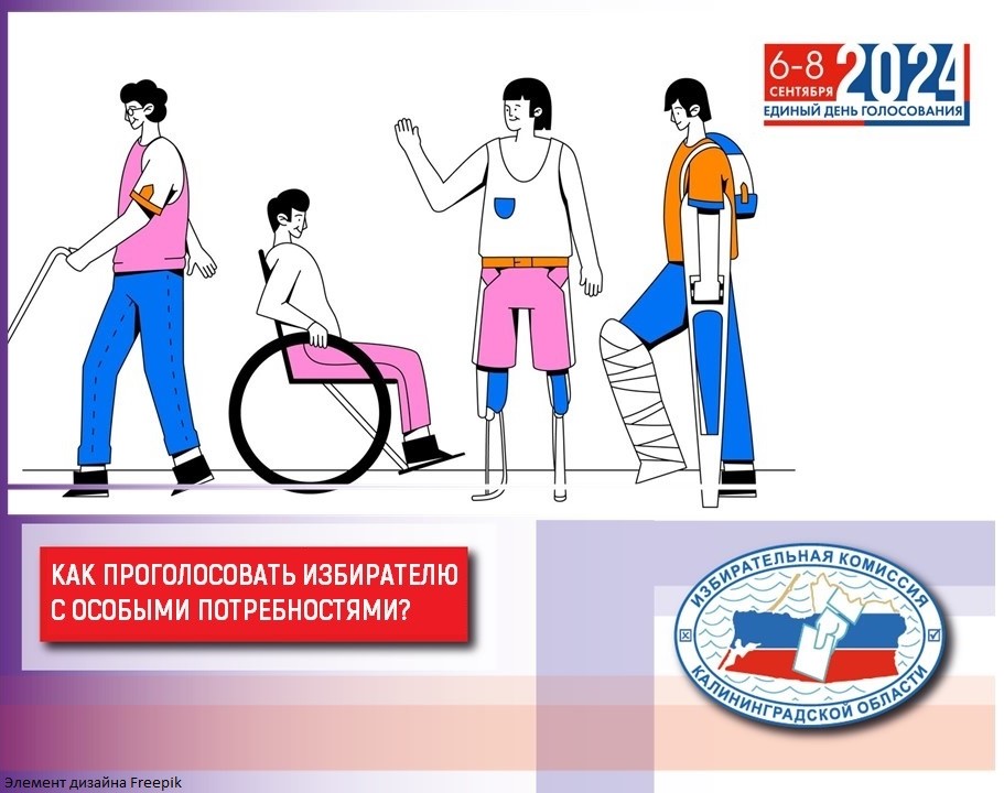 Выборы-2024: в Калининграде и области избиратели с ограничениями смогут проголосовать любым удобным для них способом