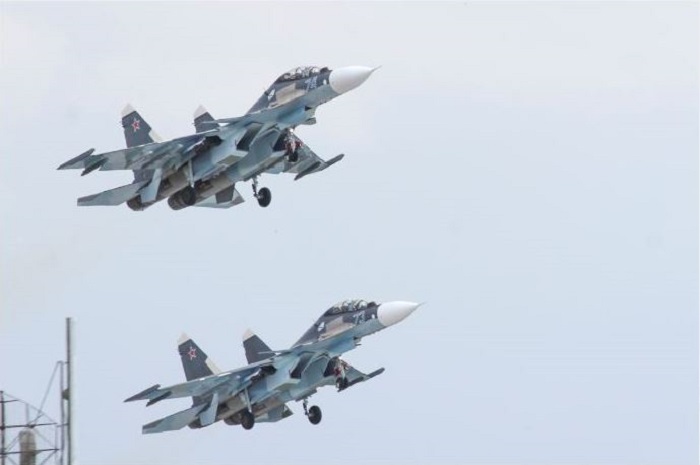 В небе над Калининградской областью истребители морской авиации Балтийского флота