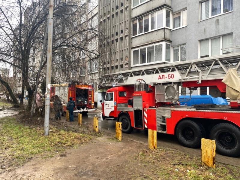 Пожар в панельном доме