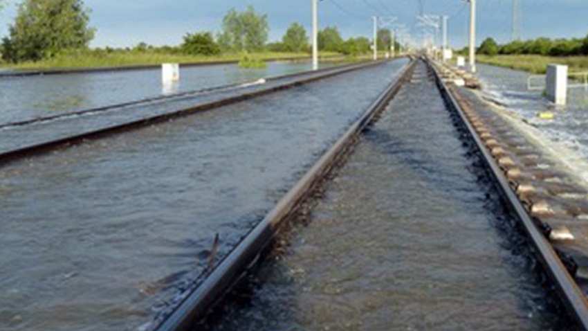 Калининградская железная дорога проводит мониторинг потенциально опасных мест в период паводков