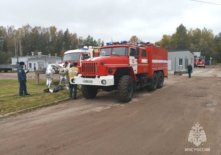 В Советске пожарные «гасили» газонаполнительную станцию