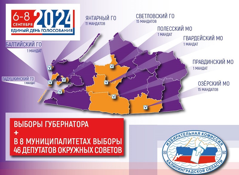 Облизбирком напоминает, какие выборы пройдут в Калининградской области в 2024 году