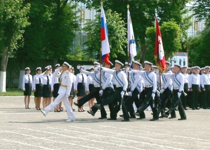 Балтийское высшее военно морское. Выпуск курсантов ВМФ. Морской флот. Калининградские войска.