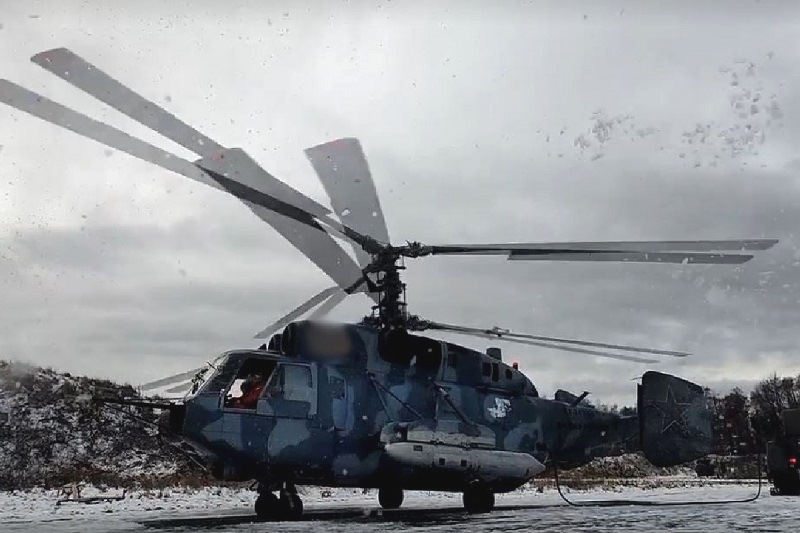 Экипажи вертолётов Ка-29, Ка-27 Балтфлота провели боевые стрельбы в морских полигонах