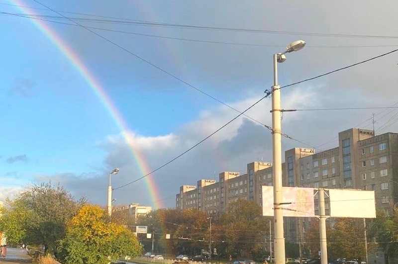 Сегодня над Калининградом можно будет увидеть предновогоднюю радугу