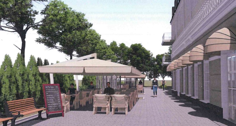 В Зеленоградске рядом с «Королевой Луизой» планируется разместить летнее кафе