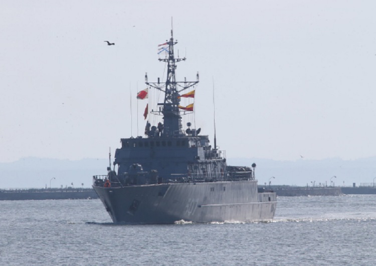 Корабельная тральная группа Балтийского флота училась бороться с минной опасностью