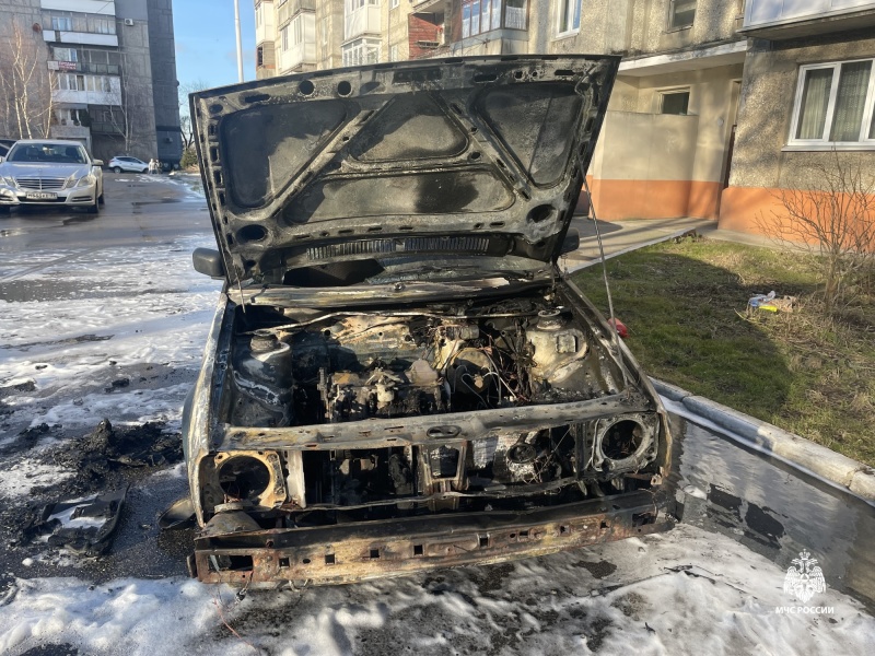 Под Калининградом полицейские расследуют уголовное дело о поджоге автомобиля
