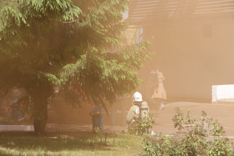 Накануне в Калининградской области пожарные «боролись с огнем» в детском лагере