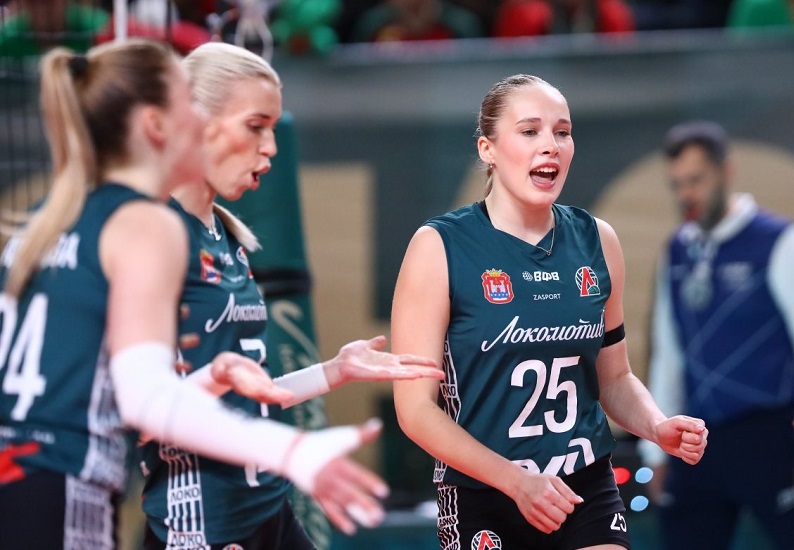  «Локомотив» в матче 14-го тура женской волейбольной Суперлиги победил «Минчанку»